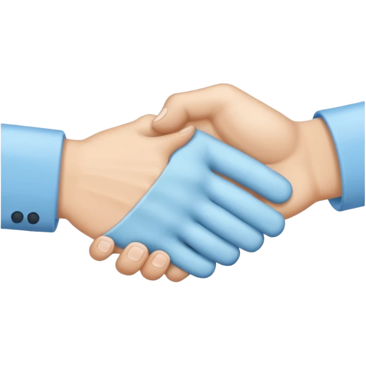 make it the exact hex color of A8F2F9, the last picture the handshake emoji. make it both look like an actual hand with 5 fingers emoji