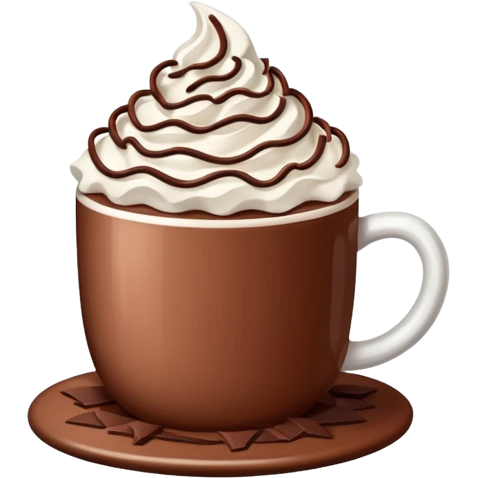 cup of hot cocoa with some toppings emoji