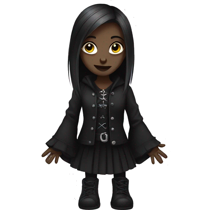 Goth girl emoji