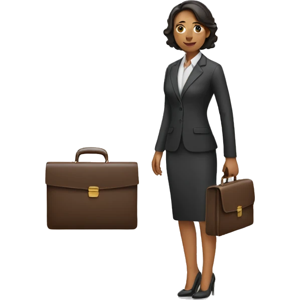woman holding briefcase emoji