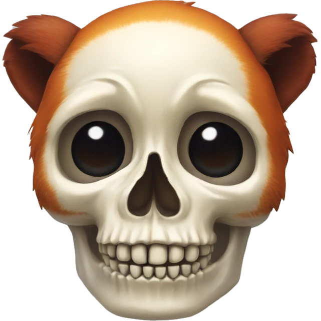 red panda skeleton skull emoji