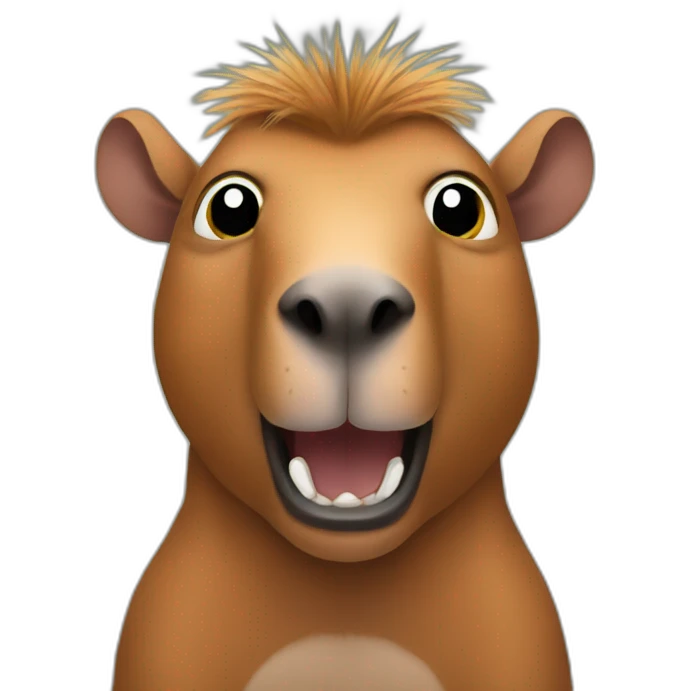 crazy Capibara emoji