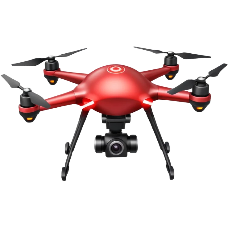 flying targeting drone acquires target and paints with laser emoji