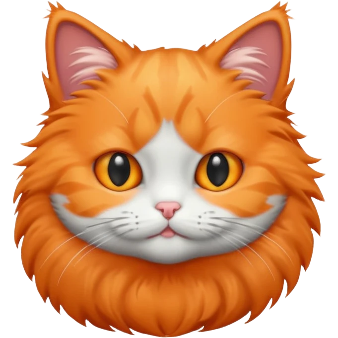 small orange cat and small gray cat emoji