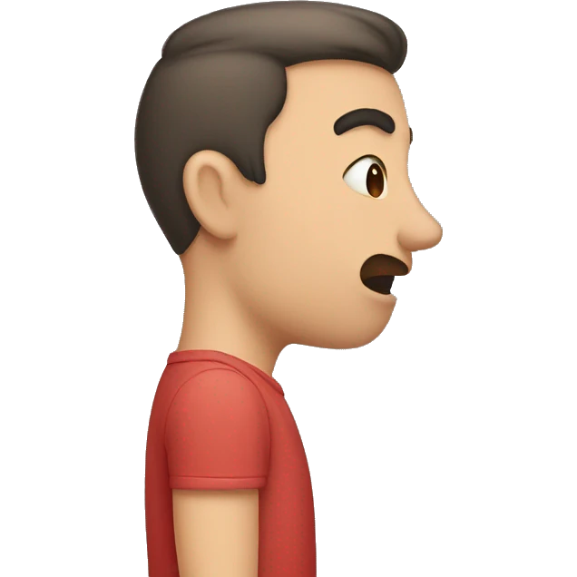 Person saying no to a kiss emoji