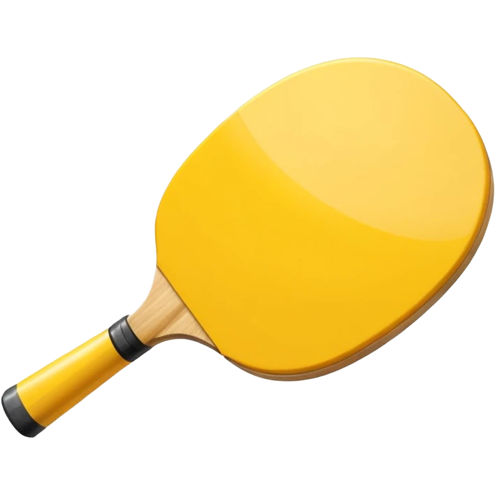Yellow ping pong rocket emoji