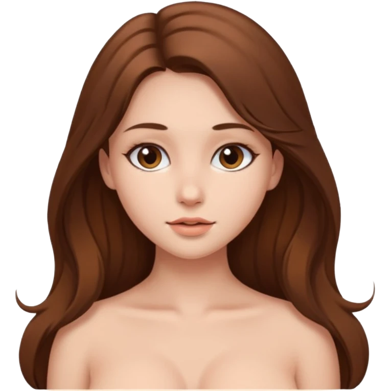A girl with big boobs nude emoji