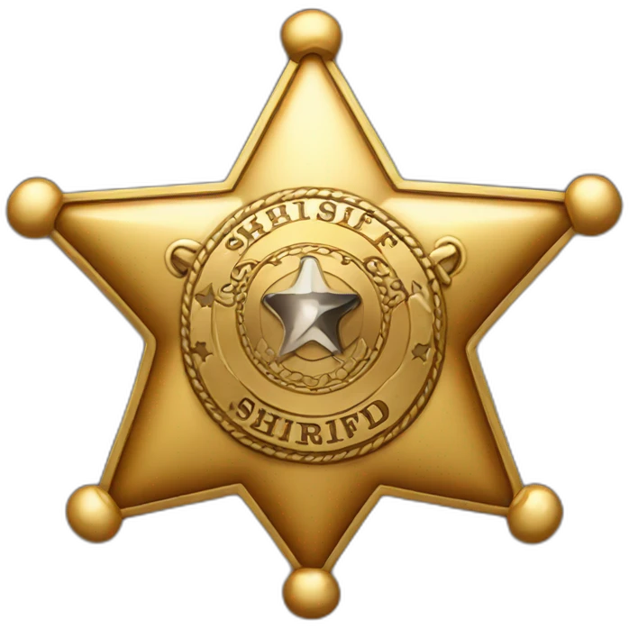 sheriff badge emoji