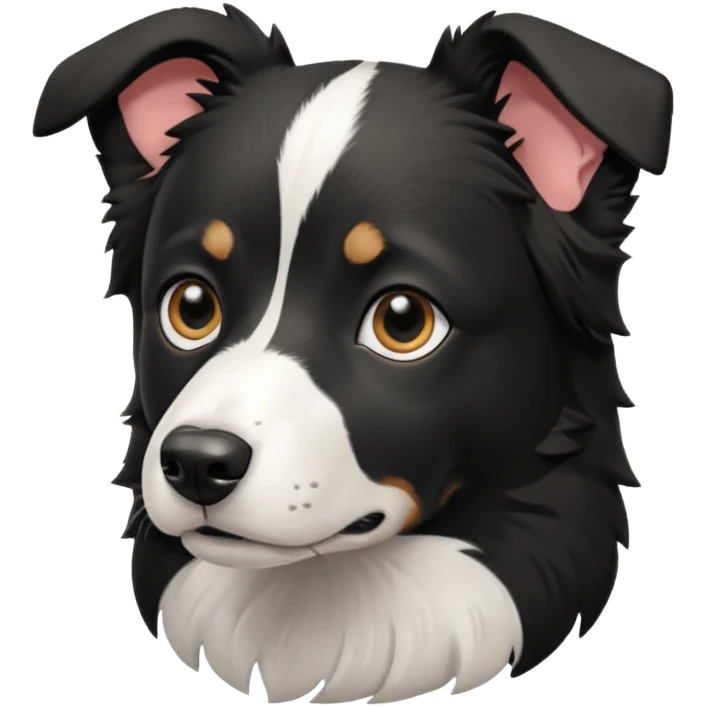 Short haired border collie emoji