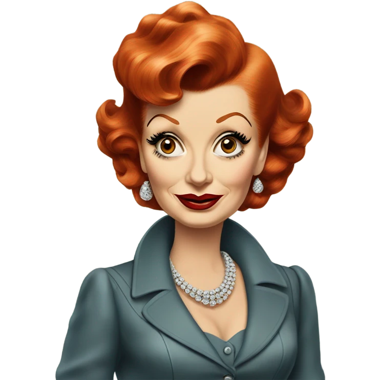 Mad Lucille ball emoji