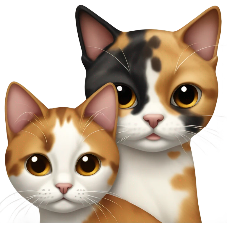 calico and siamese cat emoji