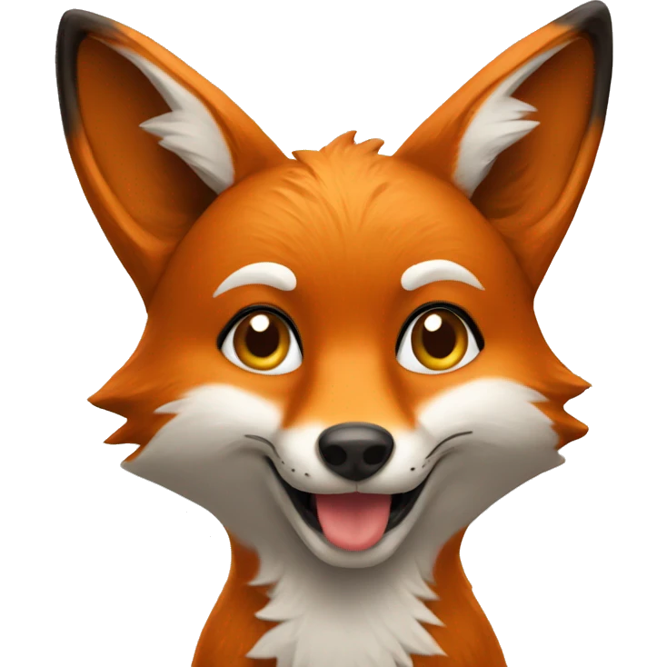 A Fox with a iPhone  emoji