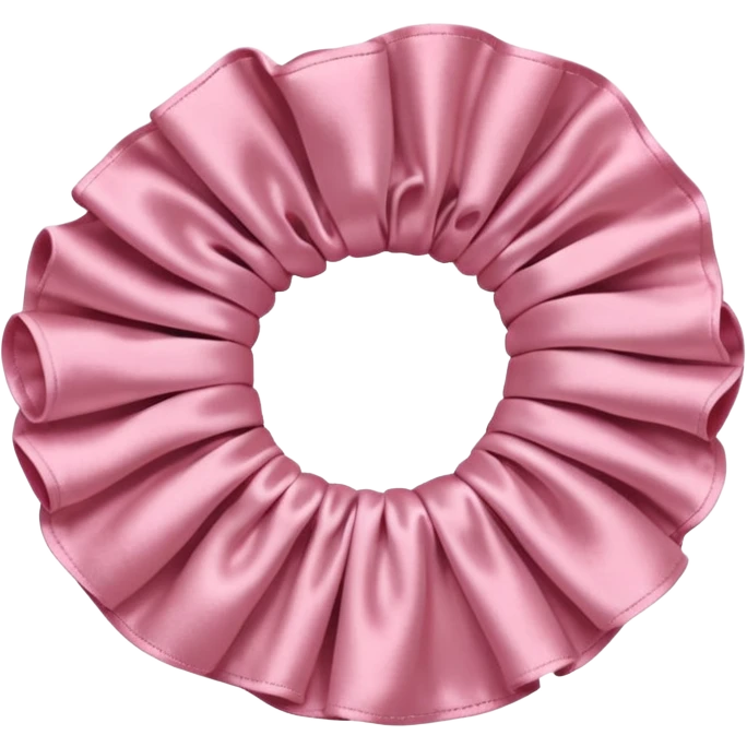 Soft pink scrunchie  emoji
