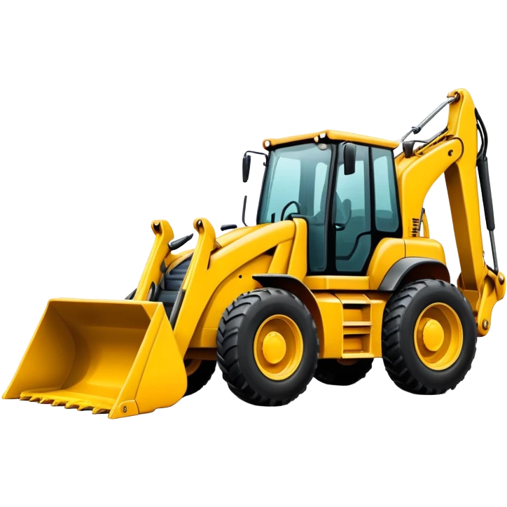 backhoe loader emoji