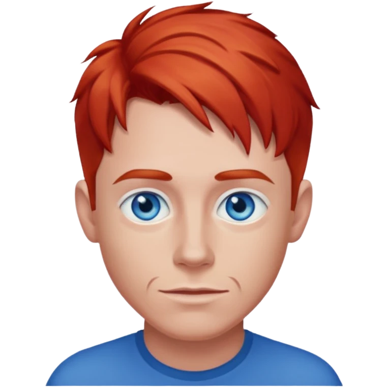 Dave Farrell with blue eyes, red hair emoji