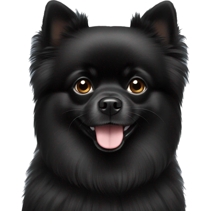 Black Pomeranian  emoji
