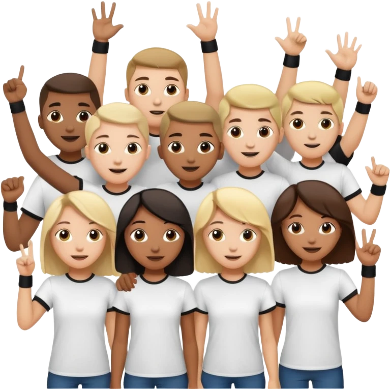 dedicated fans, usually young people, who follow musicians or bands on tour, seeking physical and emotional closeness, sometimes with the aim of romantic or sexual involvement emoji