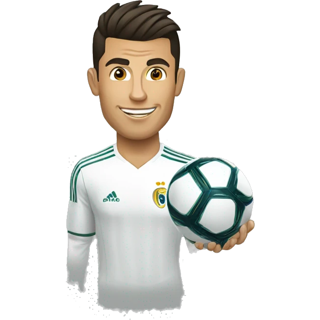 Cristiano Ronaldo doing siuuuuuuu emoji