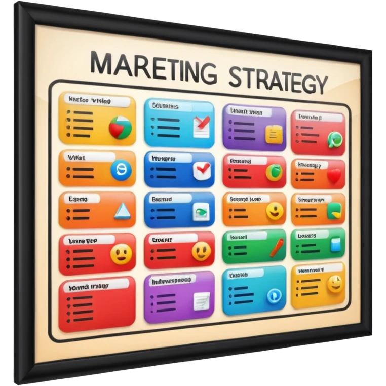 strategy marketing bord emoji
