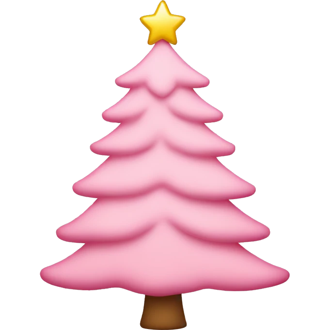 light pink christmas tree emoji