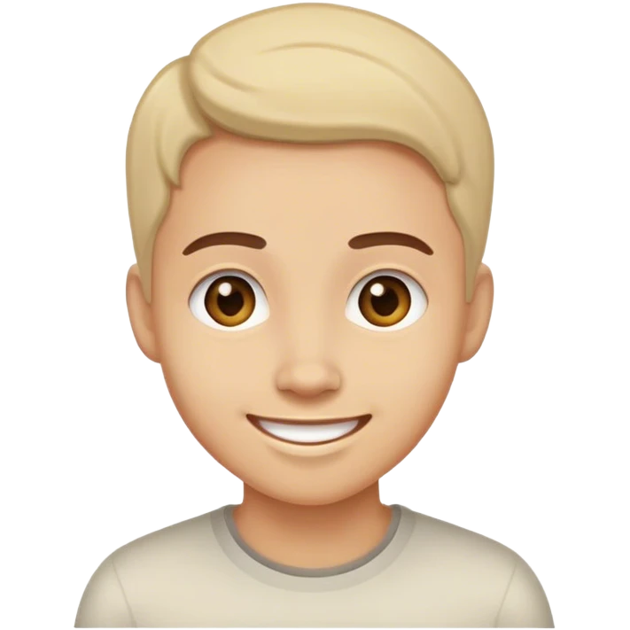 A face with a smile and a curiosity  emoji