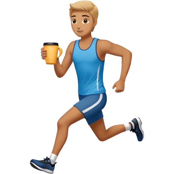 Morning Coffee Runner emoji