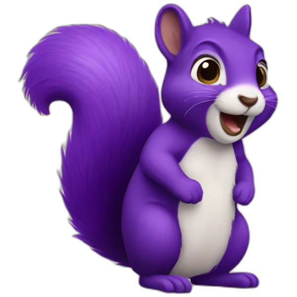 the purple squirrel emoji