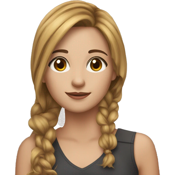 Una chica con su gata en brazos emoji