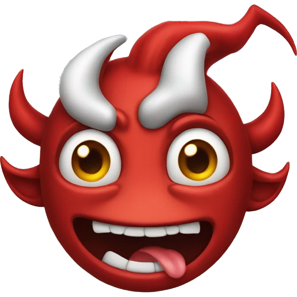Devil with tongue out emoji