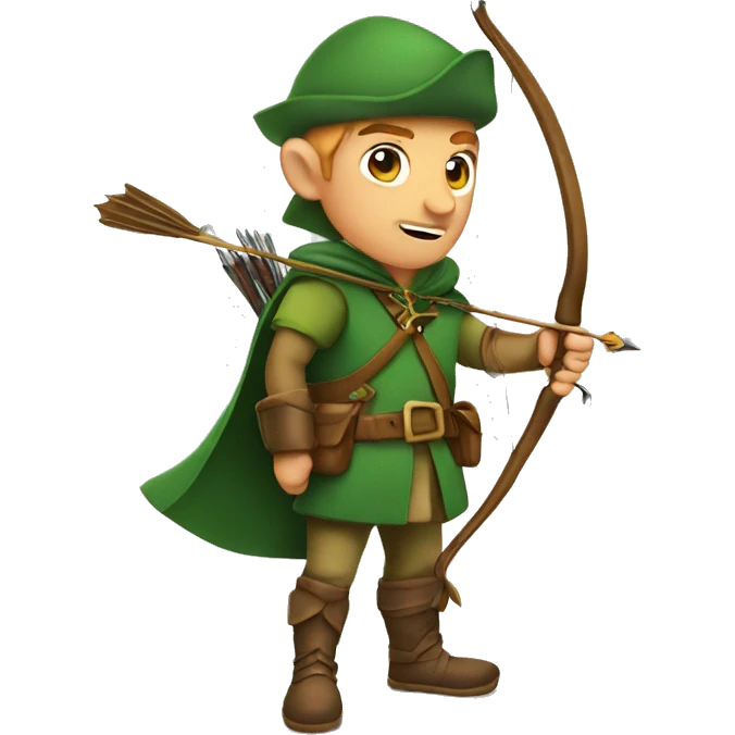 Robin Hood with bow emoji