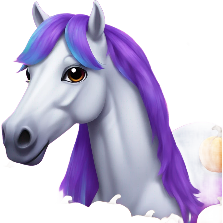 Lisa frank Halloween horse emoji