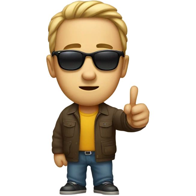 🤨🕶️🤏 emoji