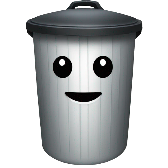 running trash can emoji
