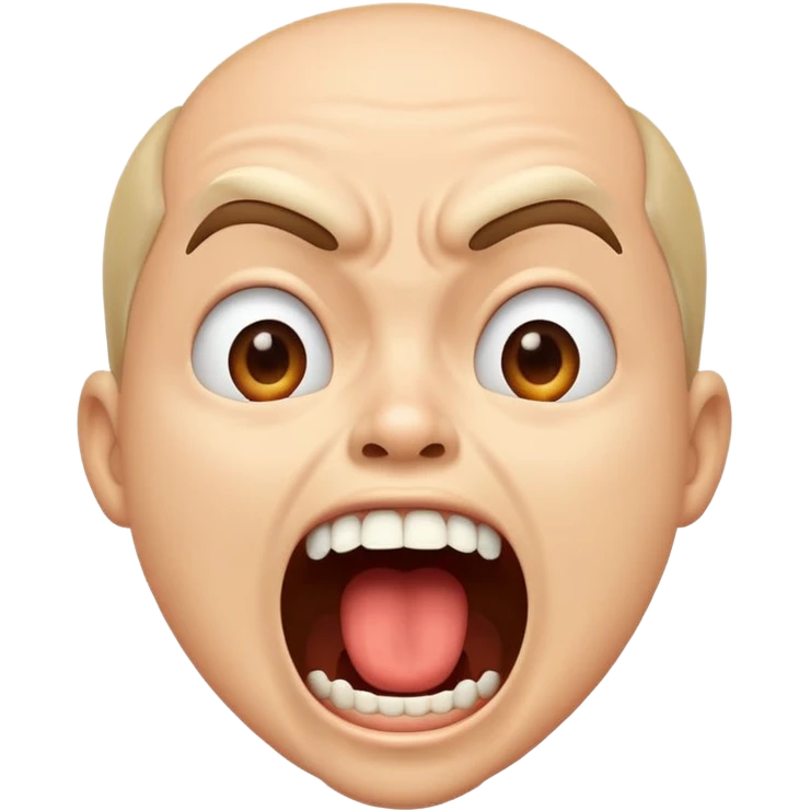 yelling emoji