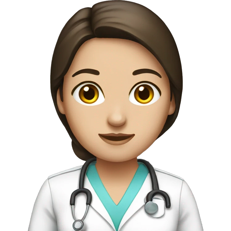 Brunette Nurse  emoji