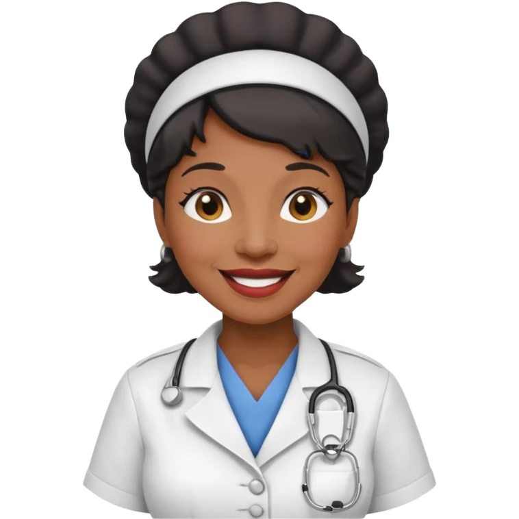 old black woman nurse emoji