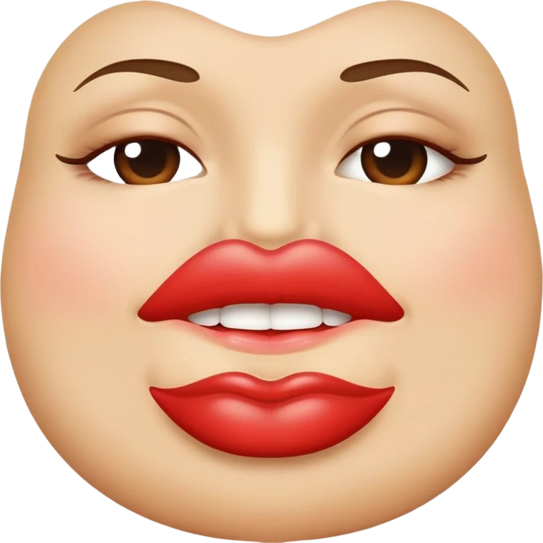 plastic surgery lips emoji