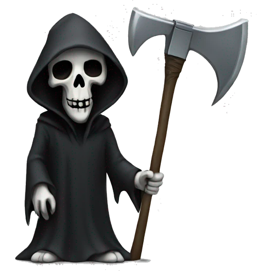 Grim Reaper with axe emoji