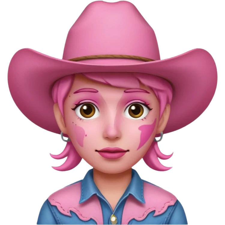 pink cowboy emoji