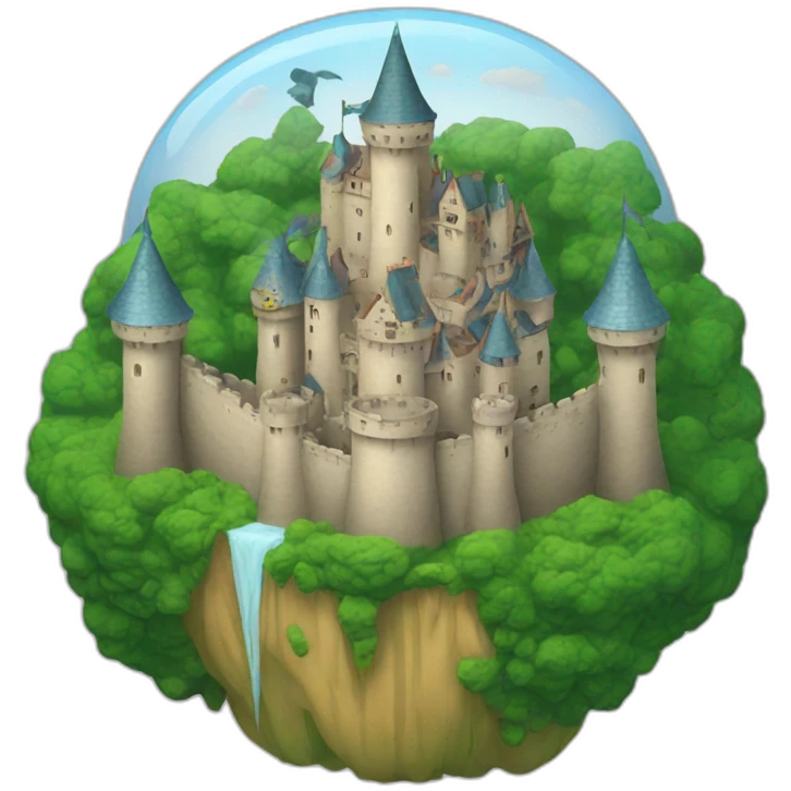 castle on a brain emoji