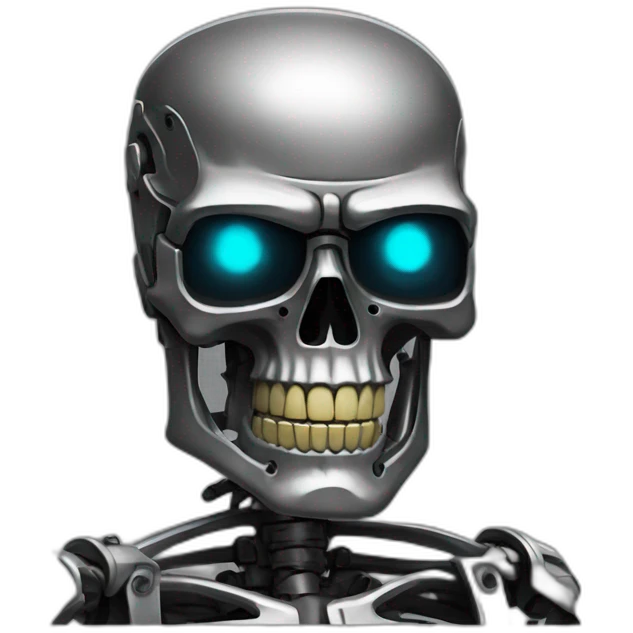 terminator t-800 skeleton emoji
