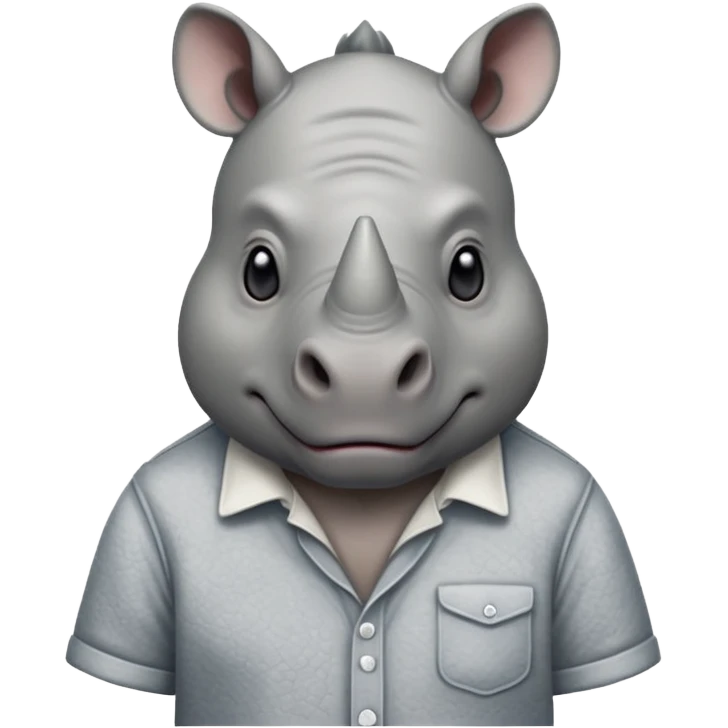 rhino with shirts emoji