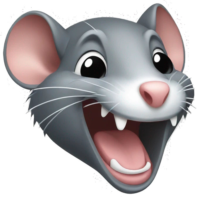 Rat laughing emoji
