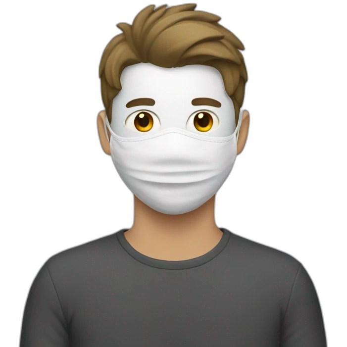 Guy with a white mask emoji