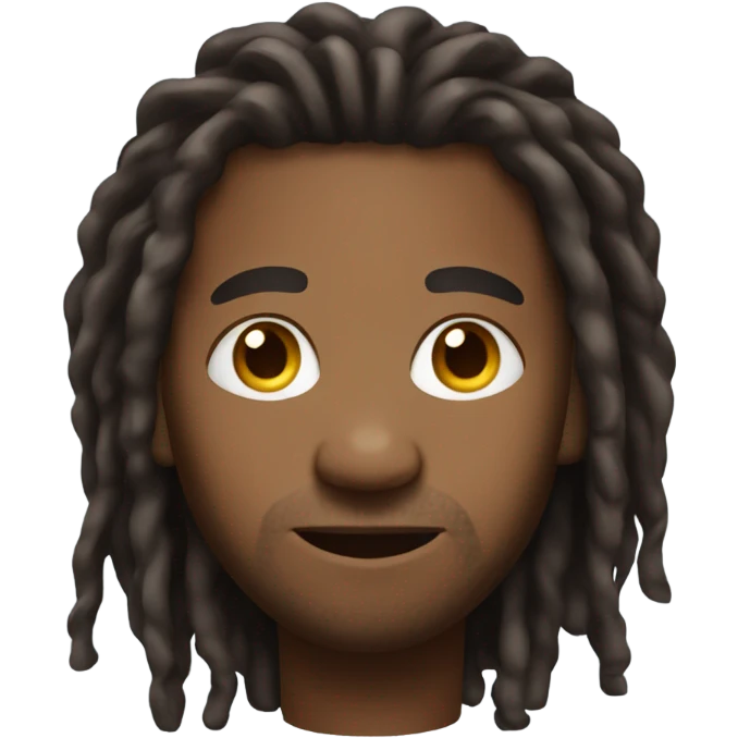 brownskin man with dreads emoji