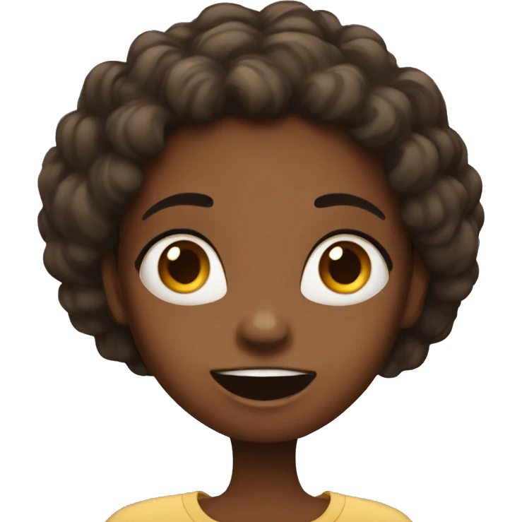 Black girl surprised  emoji