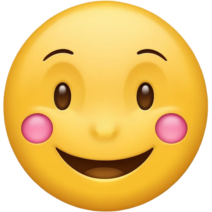 Create a Smile reaction emoji for a new social media app emoji