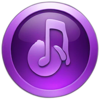 purple audio button emoji