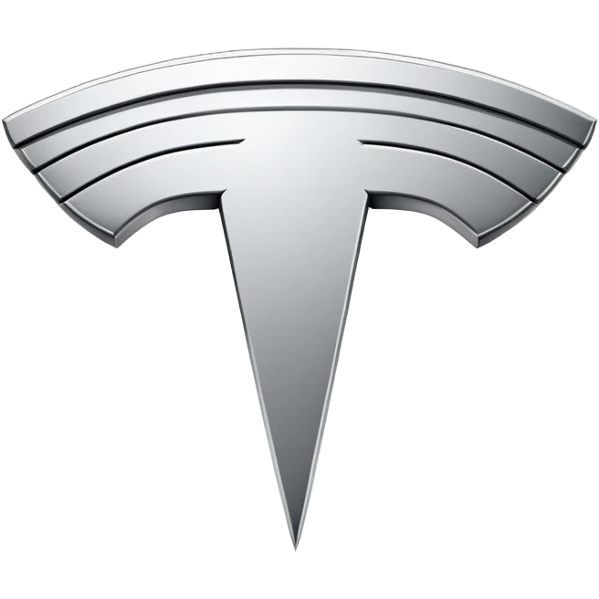 The logo of the company Tesla emoji
