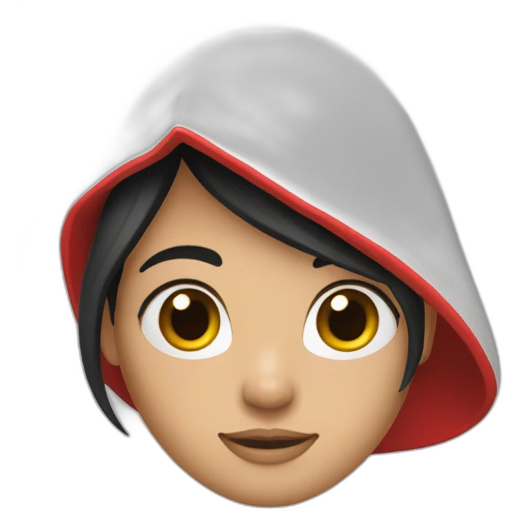 red-ridding-hood-with-long-black-strait-hair-with-white-break-hair emoji